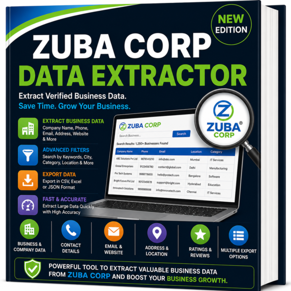 ZUBA CORP DATA EXTRACTOR
