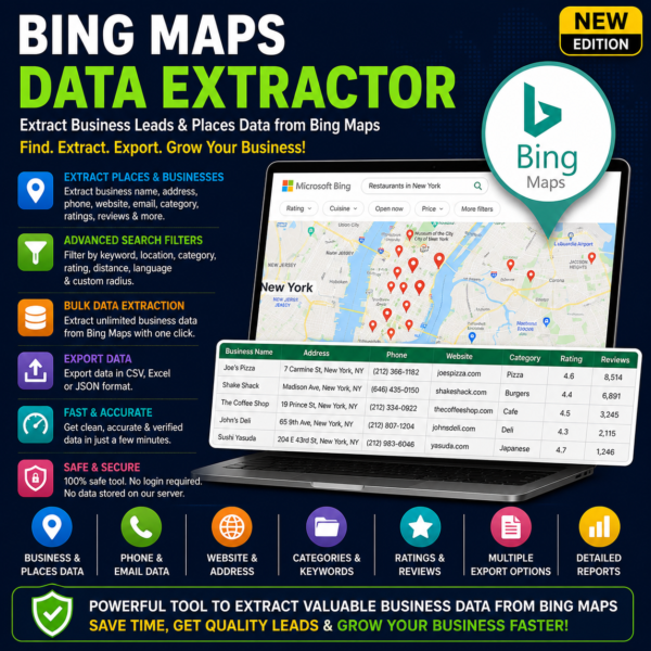 Bing Maps Data Extractor