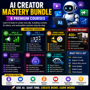 AI Video creator mastery bundle promotion